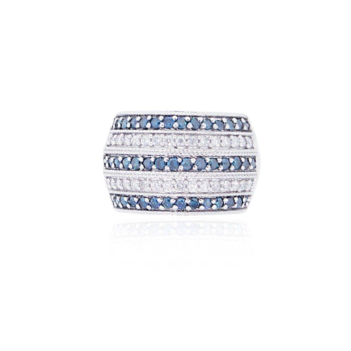 Light Blue Diamond Ring