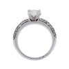 14k White Gold 1.01ct GIA certified Cushion Cut Diamond Engagement Ring - Image 4