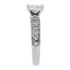 14k White Gold 1.01ct GIA certified Cushion Cut Diamond Engagement Ring - Image 3