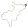 18k White Gold 0.75ctw Diamond 7mm Pearl Strand Necklace - Image 4