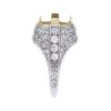Platinum 1ctw Diamond Art Deco Ring Setting - Image 4