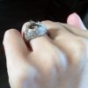 Platinum 1ctw Diamond Art Deco Ring Setting - Image 3