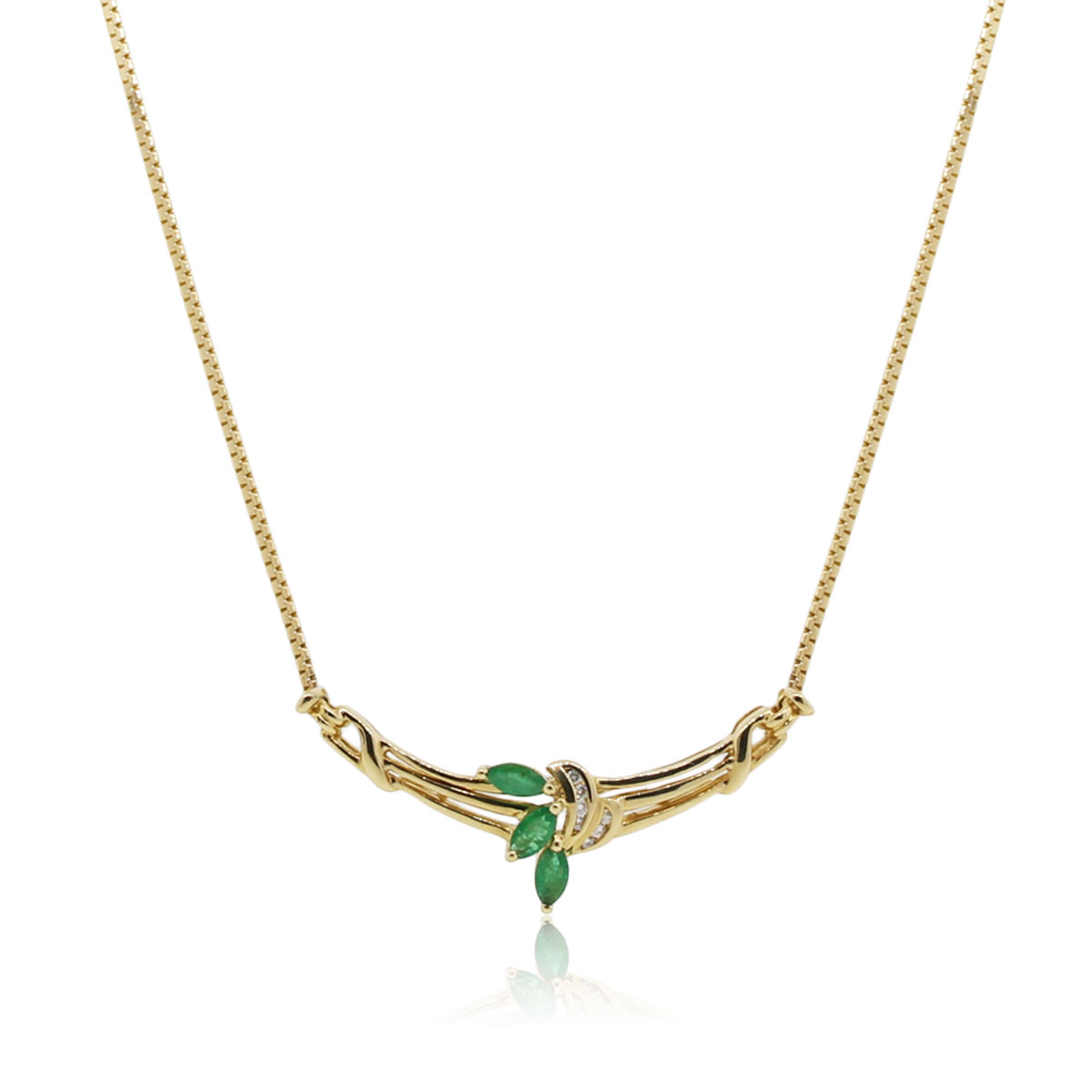 Yellow Gold Bezel Set Full Cut Emerald Heart Tennis Necklace – RACHEL LYNN  CHICAGO