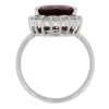 Platinum Pear Shape Rubellite & 0.90ctw Diamond Ring - Image 4