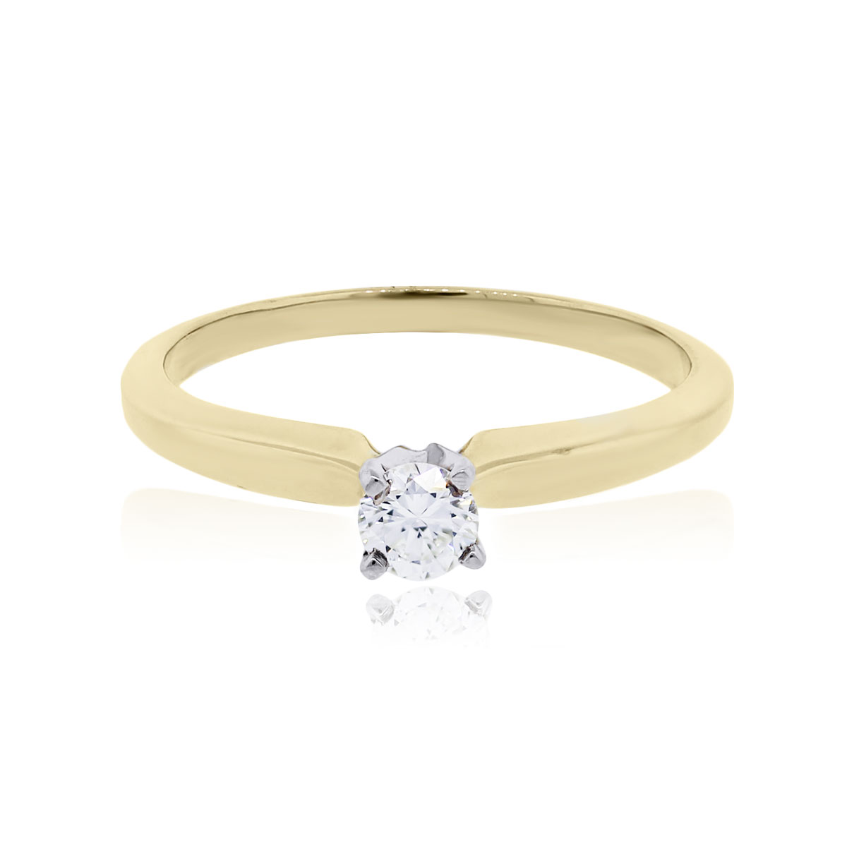Details about   0.10 Ct Trillion Cut Diamond Solitaire Engagement Ring Band 14K Yellow Gold