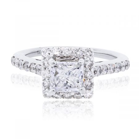14k White Gold 2.06ctw GIA Certified Diamond Engagement Ring