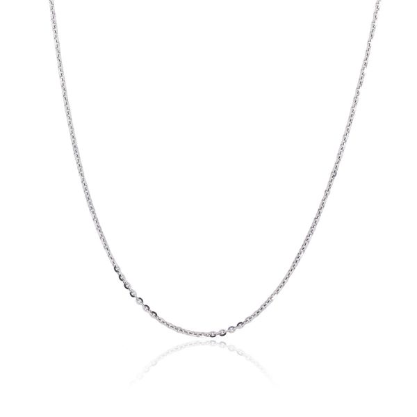 Officina Bernardi Platinum 18" Thin Chain Necklace