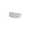 14k White Gold Natural 1.50 Carat Diamond Pave Fashion Ring
