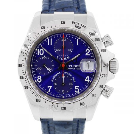 Tudor 79280 Tiger Prince Date Chronograph Blue Dial Watch