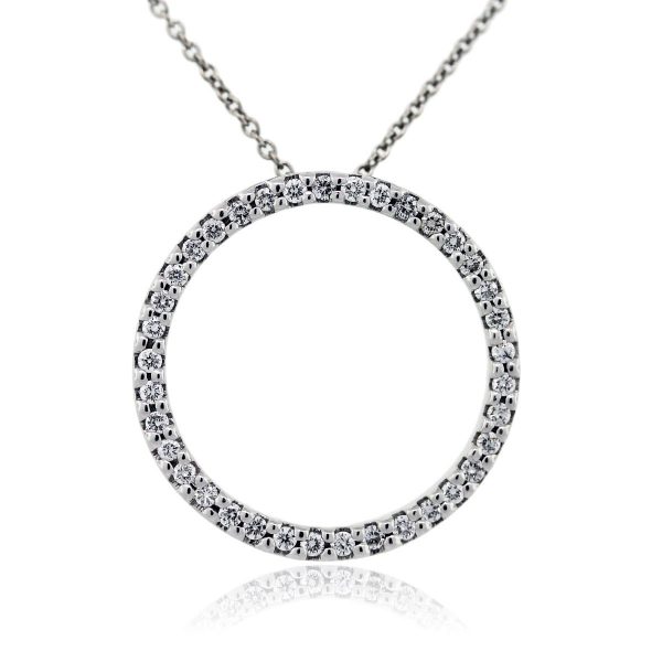 Roberto Coin Circle of Life Diamond Pendant and Chain