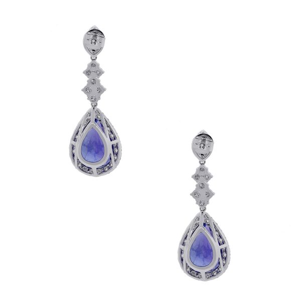 Tanzanite diamond earrings