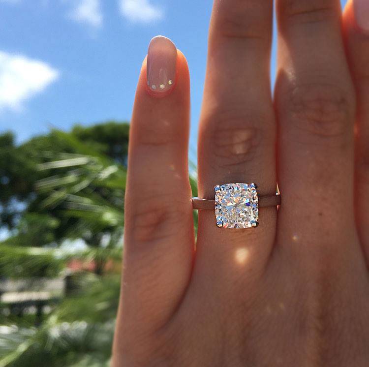 Top 10 Cushion Cut Engagement Rings Of 2016 Raymond Lee Jewelers