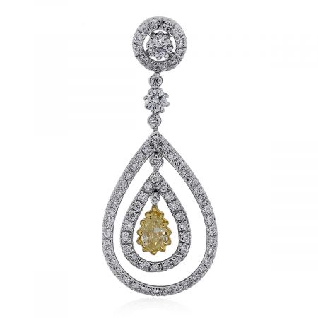 white gold diamond pendant