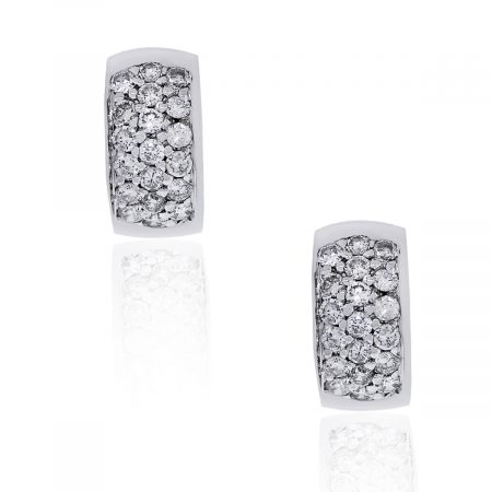 Diamond huggie earrings