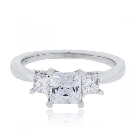 Ritani 18k White Gold 0.38ctw Diamond Engagement Ring