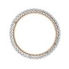 Verragio 18k White and Rose Gold 0.45ctw Eternity Wedding Band