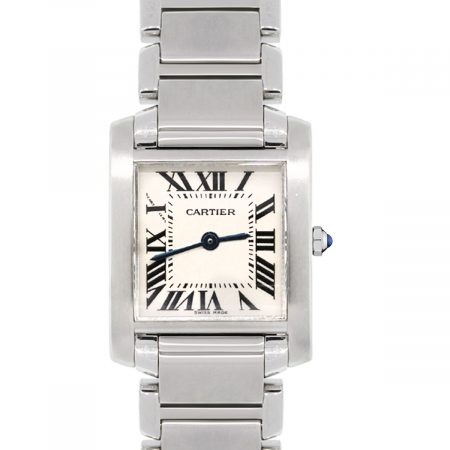 Cartier Francaise Tank 2384 Stainless Steel Ladies Watch