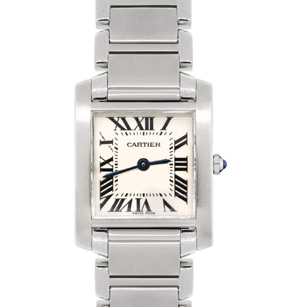 Cartier Francaise Tank 2384 Stainless Steel Ladies Watch