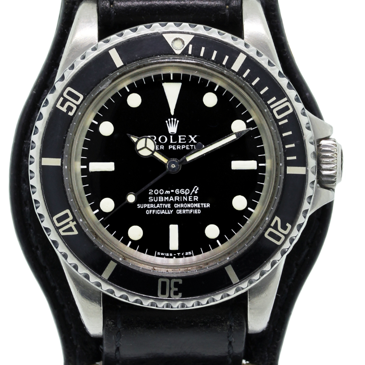 Rolex Submariner 5512 on Leather Band Watch - Raymond Lee Jewelers