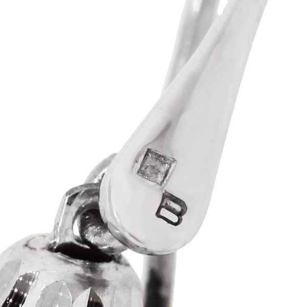 Officina Bernardi Platinum and Black Rhodium Tassel Earrings