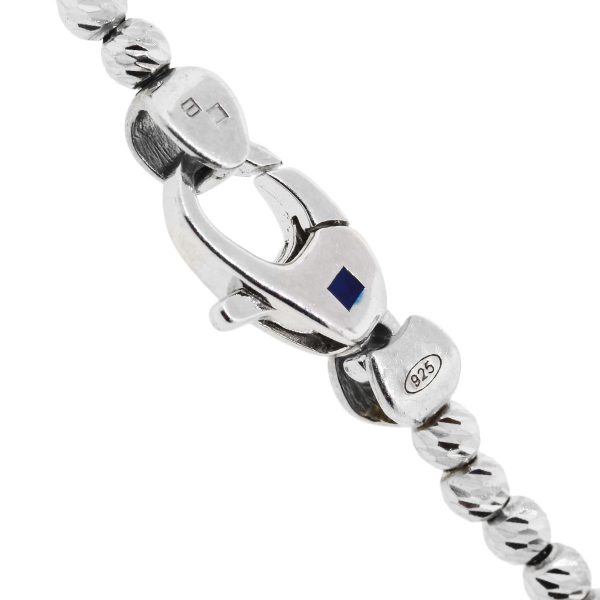 Officina Bernardi Platinum 7mm Pearl Mooncut Necklace