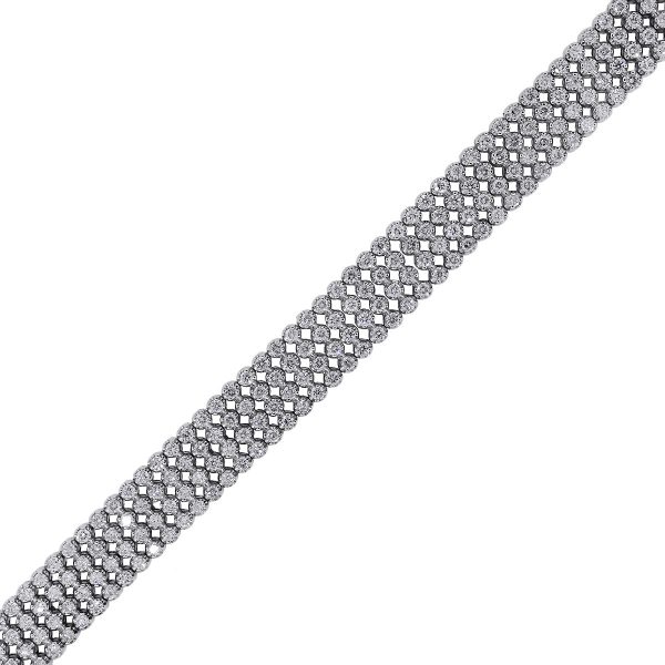 Wide Diamond Bracelet