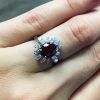 Ruby diamond ring