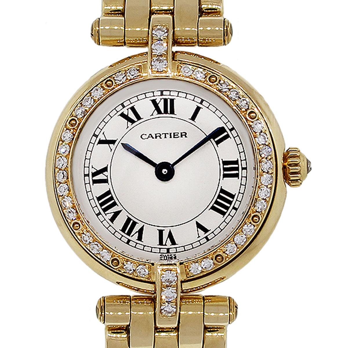 Cartier 18k Yellow Gold Diamond Ladies Panthere Cougar Watch | Free Hot ...