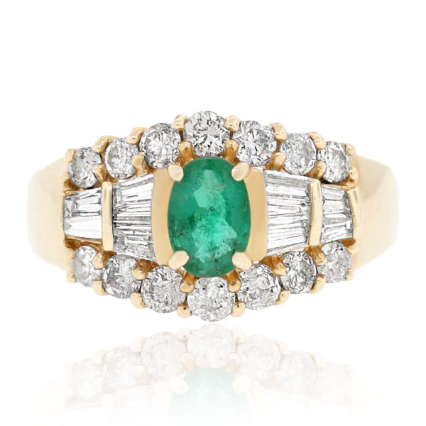 emerald diamond ring