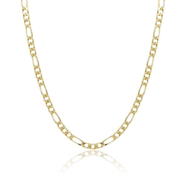 14k Yellow Gold Figaro Link 17.50" Chain Necklace
