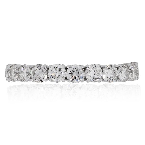 18k White Gold 2.42ctw Round Diamond Eternity Band