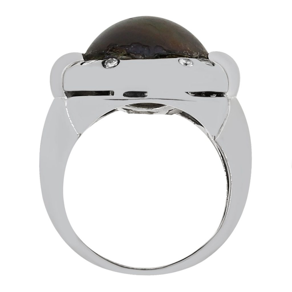 Diamond pearl ring