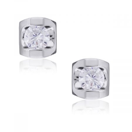 14k White Gold 0.25ctw Diamond Stud Earrings