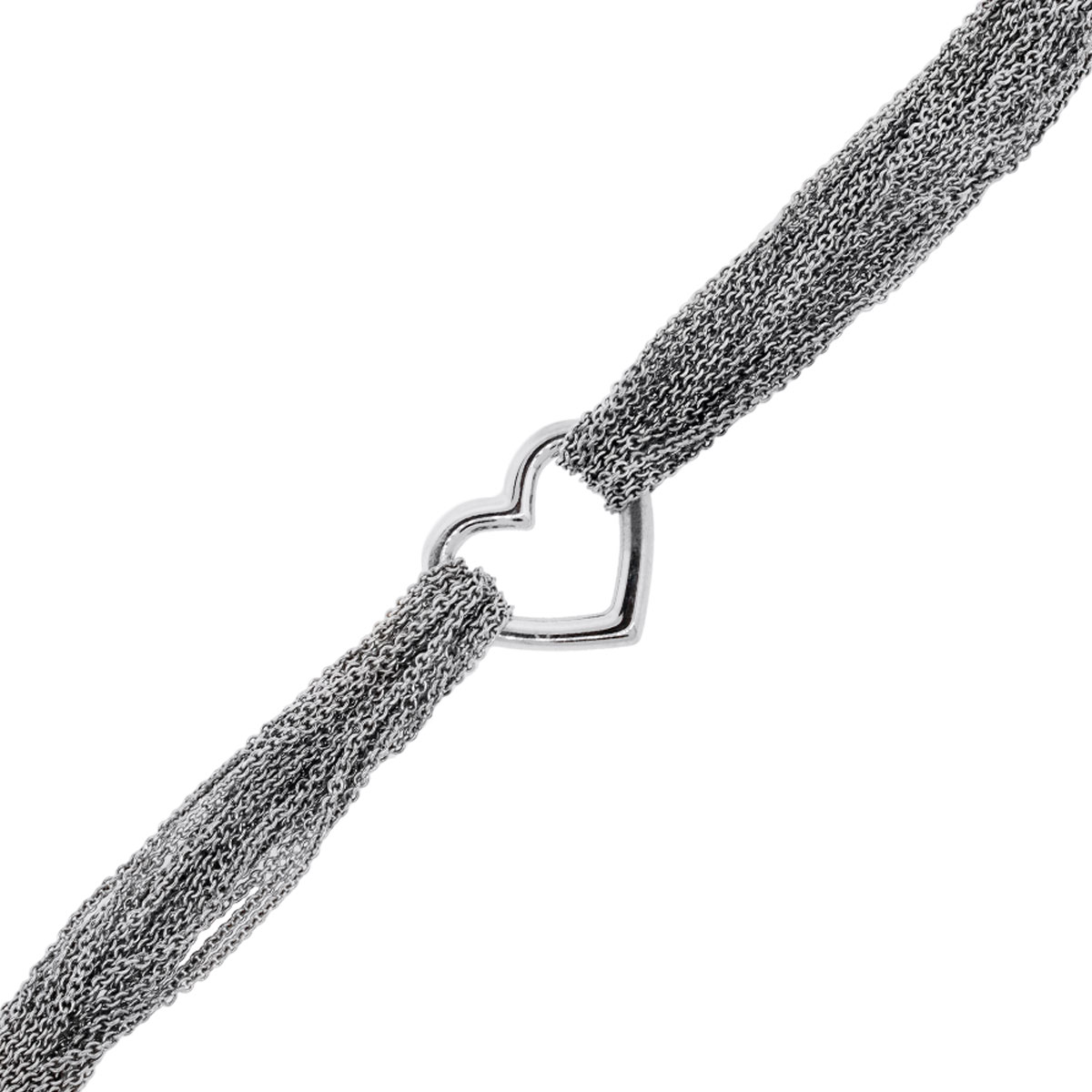 tiffany multi strand heart bracelet