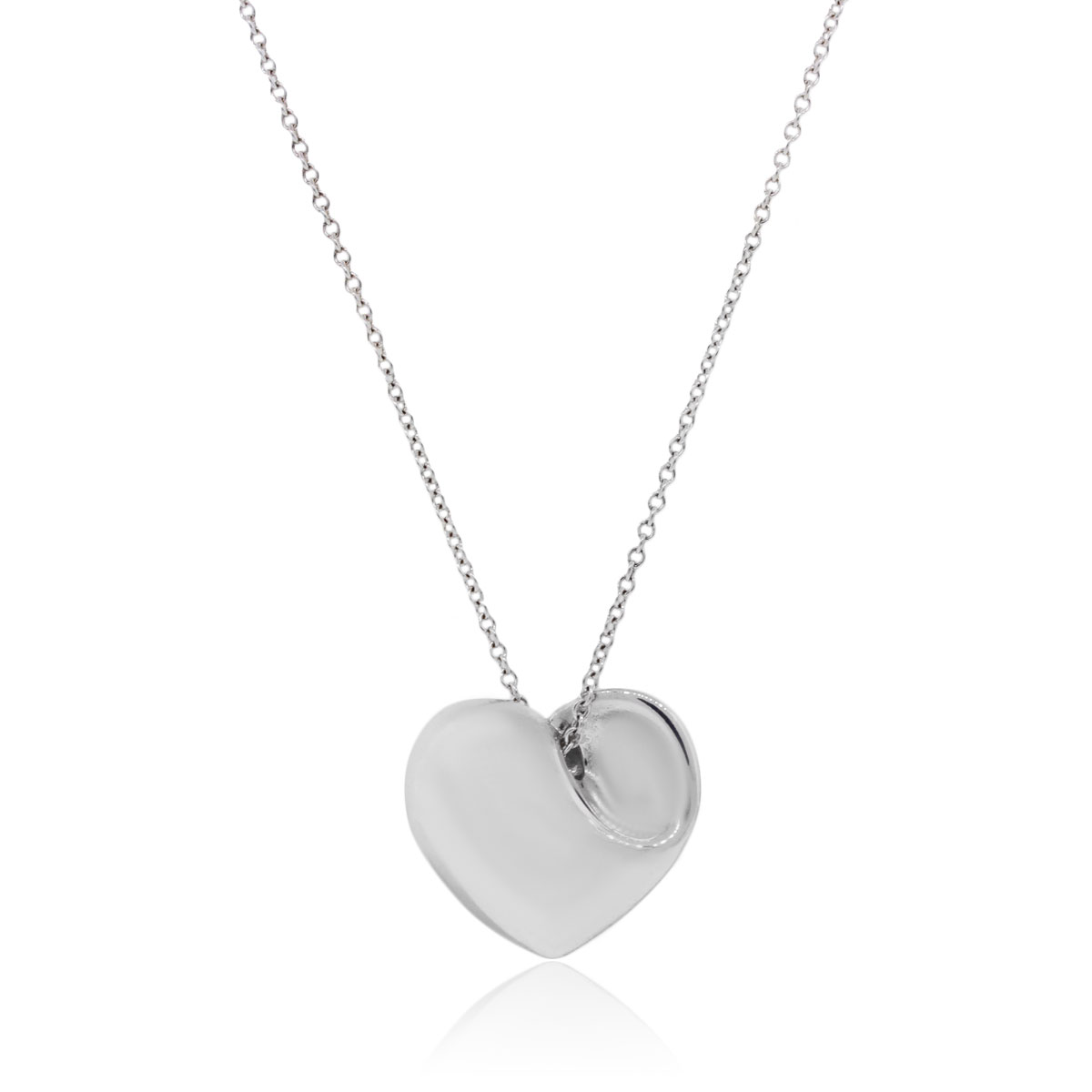 tiffany and co sterling silver heart necklace