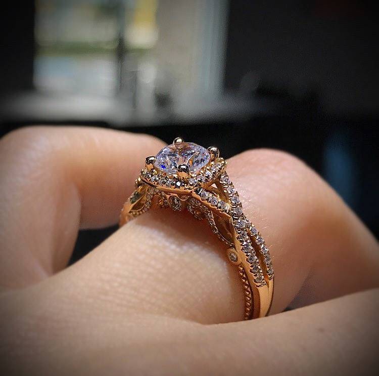 Twisted Shank Engagement Ring