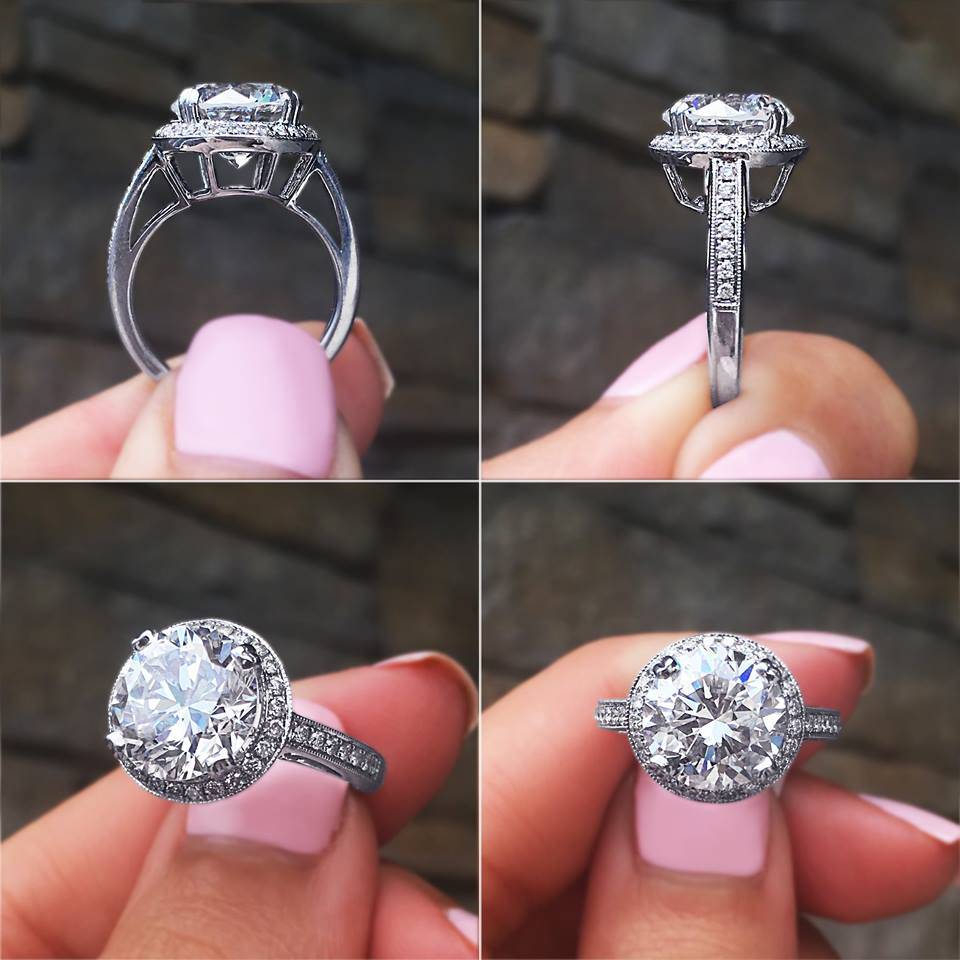 Huge hot sale engagement rings