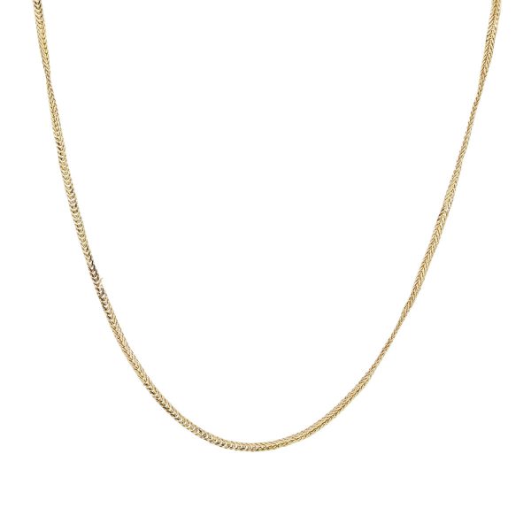 14k Yellow Gold 18″ Fox Chain – Raymond Lee Jewelers