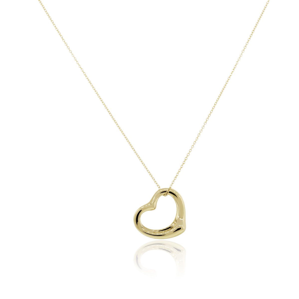 Mountz Collection Open Floating Heart Pendant Necklace in 14K Yellow G –  Mountz Jewelers