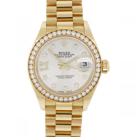 Rolex 279138RB Datejust Presidential Diamond Dial and Bezel Watch