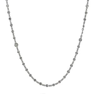 Platinum 15″ Braided Thin Chain Necklace – Raymond Lee Jewelers