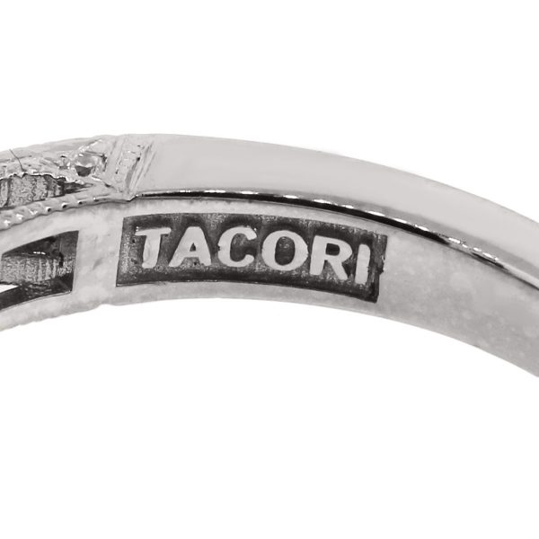 Tacori 18k White Gold 1.28ctw Diamond Reverse Crescent Diamond Ring