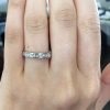 18k White Gold 1ctw Princess Cut Diamond Eternity Band