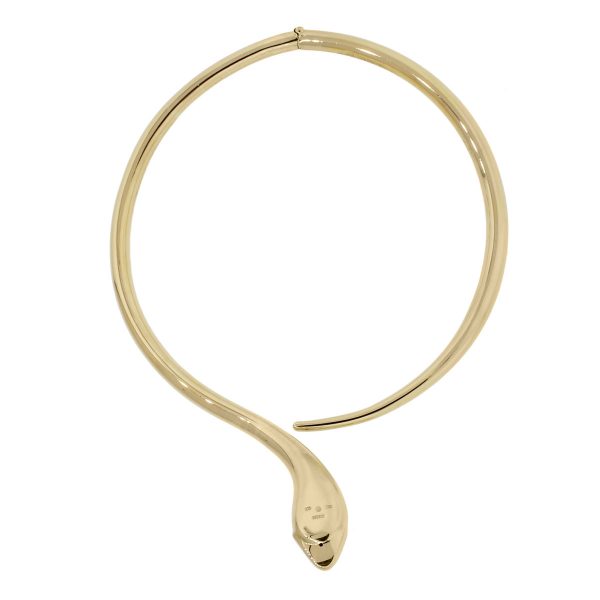 Ilias Lalaounis 18k Yellow Gold Snake Choker Necklace
