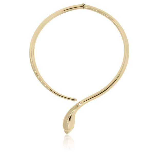 Ilias Lalaounis 18k Yellow Gold Snake Choker Necklace