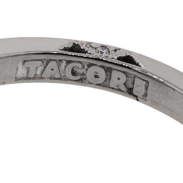 Tacori 18k White Gold 0.50ctw Diamond Deco Style Ring