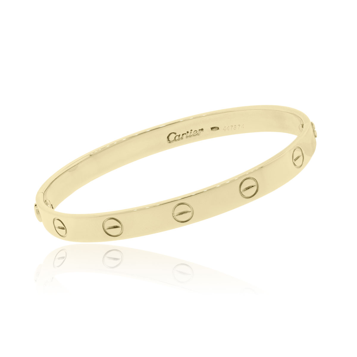 Cartier 18k Yellow Gold Size 17 Love Bangle