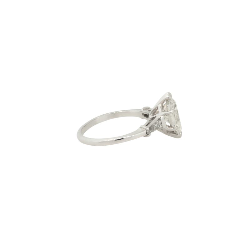 Platinum 2.10ct Marquise Diamond Engagement Ring