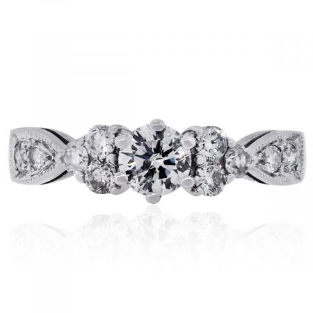 white gold diamond ring