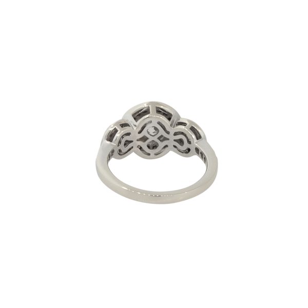GIA Certified 18k White Gold 1.91ctw Round Brilliant Diamond Halo Engagement Ring